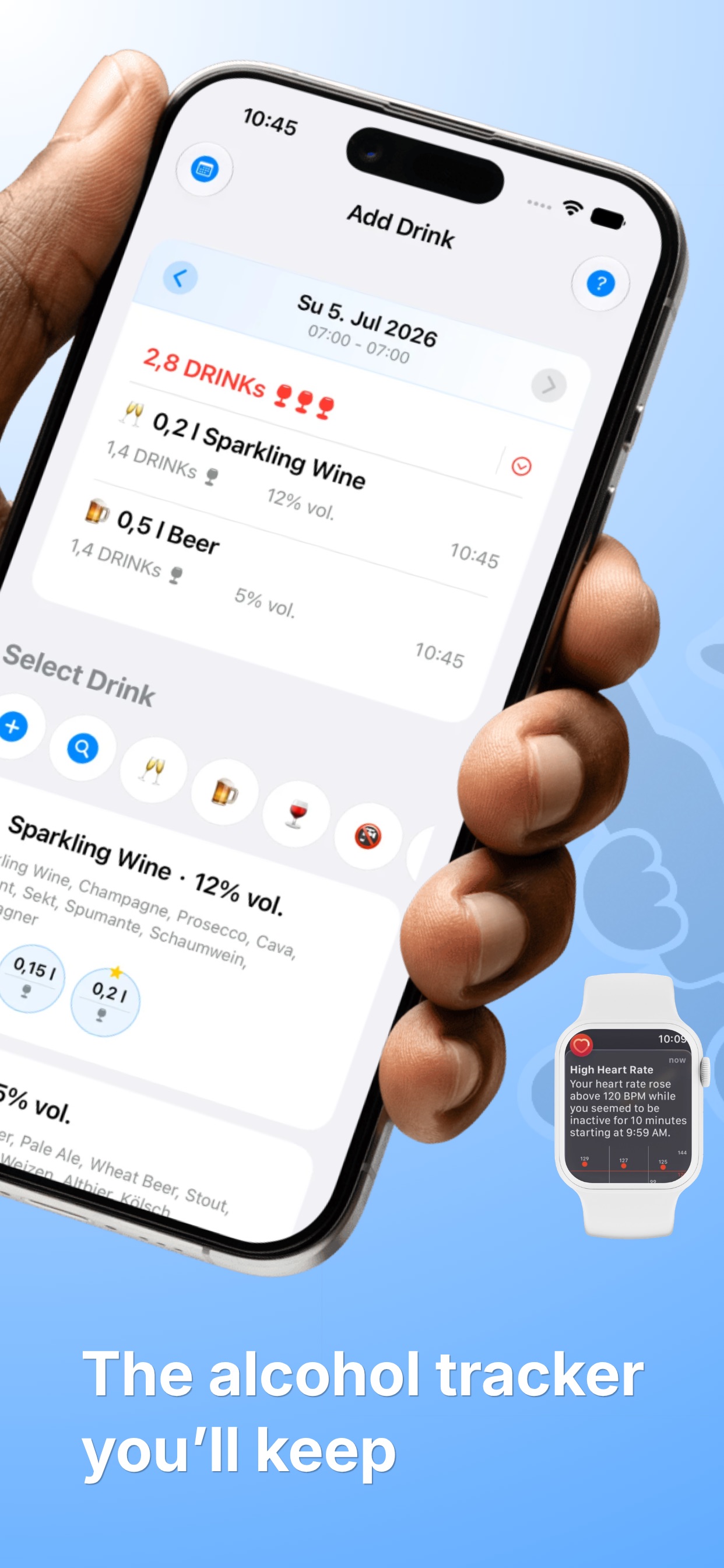 Track your alcohol consumption